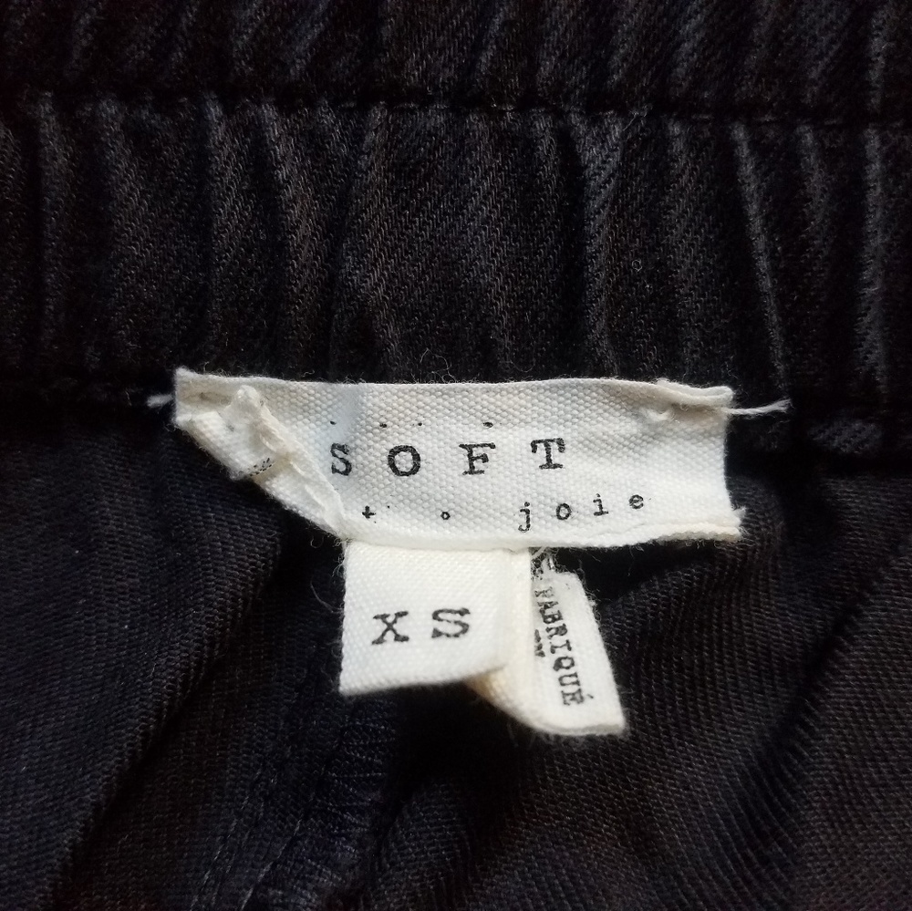 Joie | Black Saphine Cuffed Pull-On Pants Size XS - Picture 7 of 8